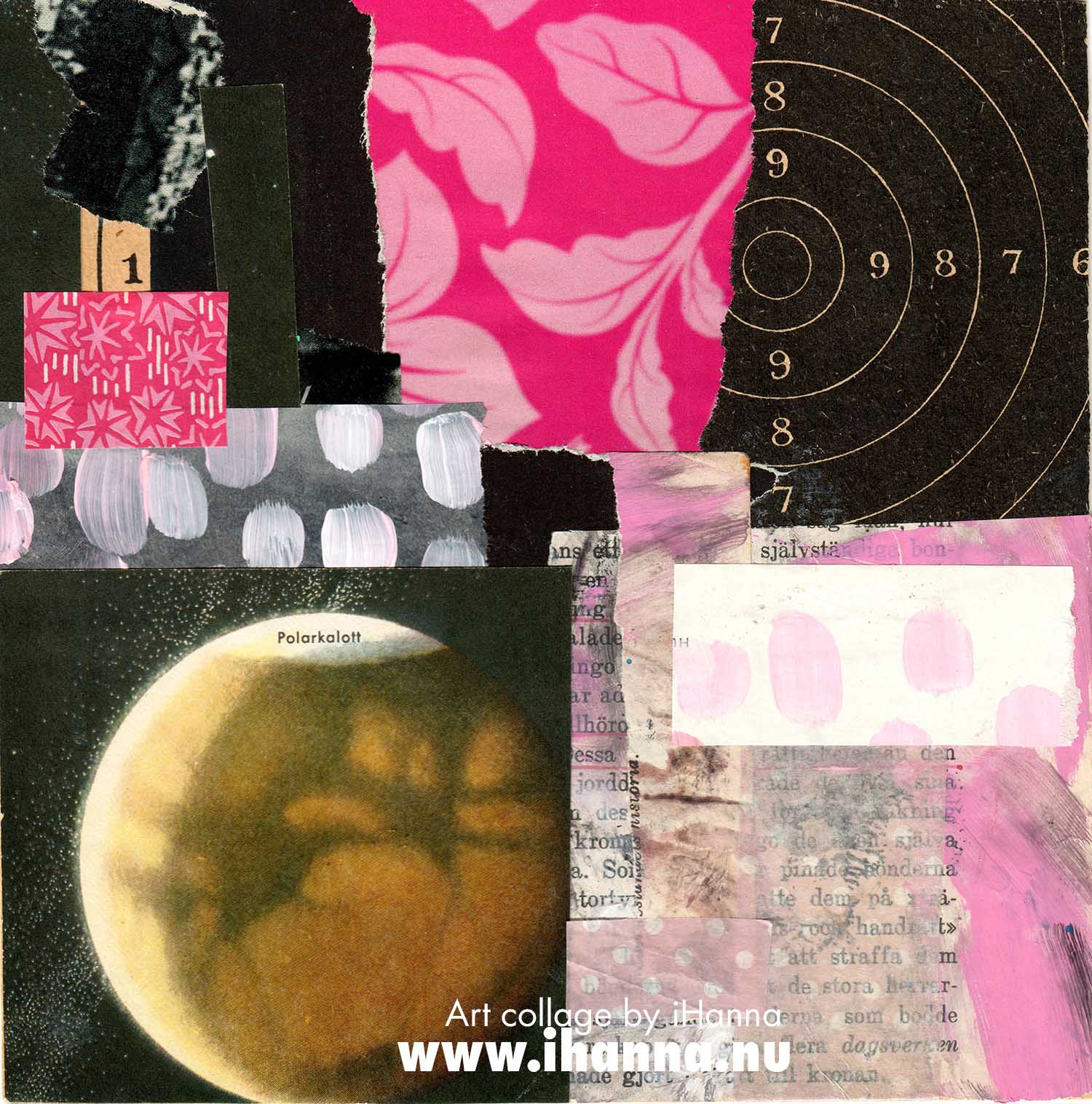 Square art collage made in 2022 by iHanna (Copyright Hanna Andersson of www.ihanna.nu)