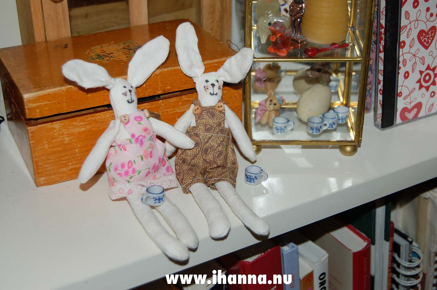 Pair of Bunny softies sewn by iHanna (Photo copyright Hanna Andersson, Studio iHanna)