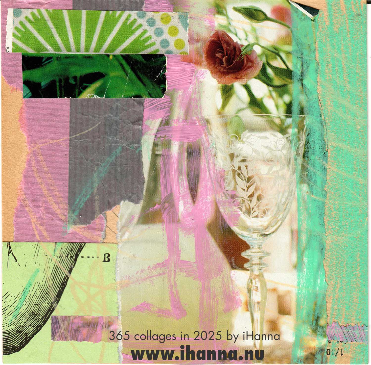 Scanned square collage made in 2025 by iHanna (Copyright Hanna Andersson)