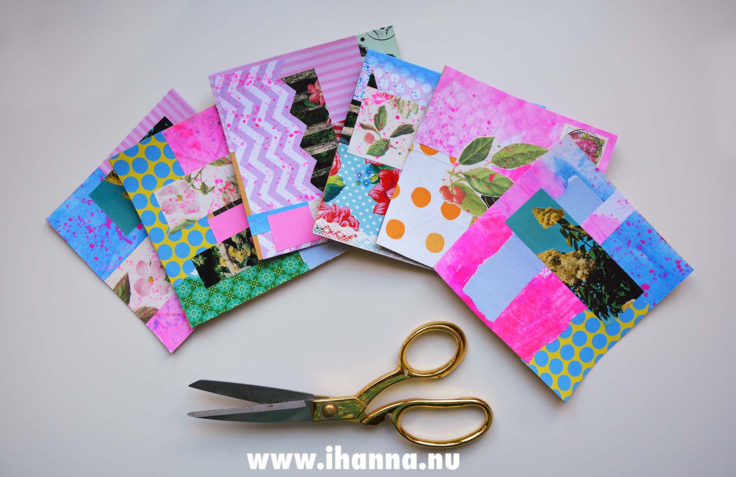 Six of the 365 collages by iHanna in 2025, week four (Copyright Hanna Andersson)