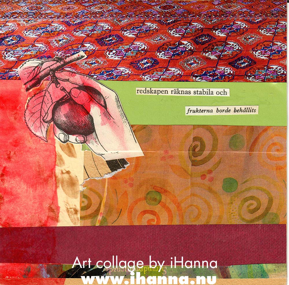 29. Should have kept them - square mostly abstract art collage made by iHanna (Copyright Hanna Andersson)