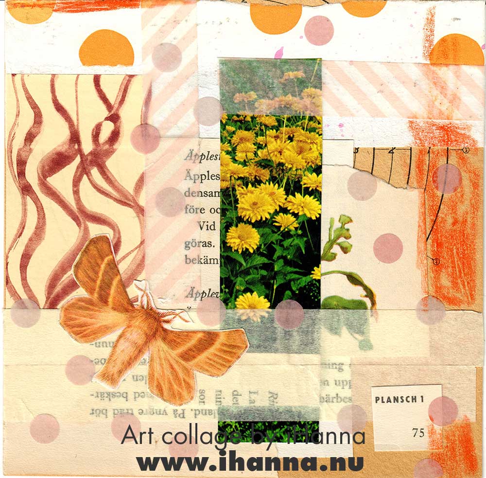 28. Like a moth to the flame - art collage made by iHanna (Copyright Hanna Andersson)