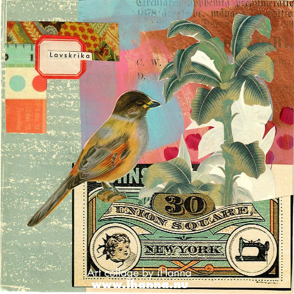 Square art collage made by iHanna in 2025 for the current 365 collage project (Copyright Hanna Andersson)