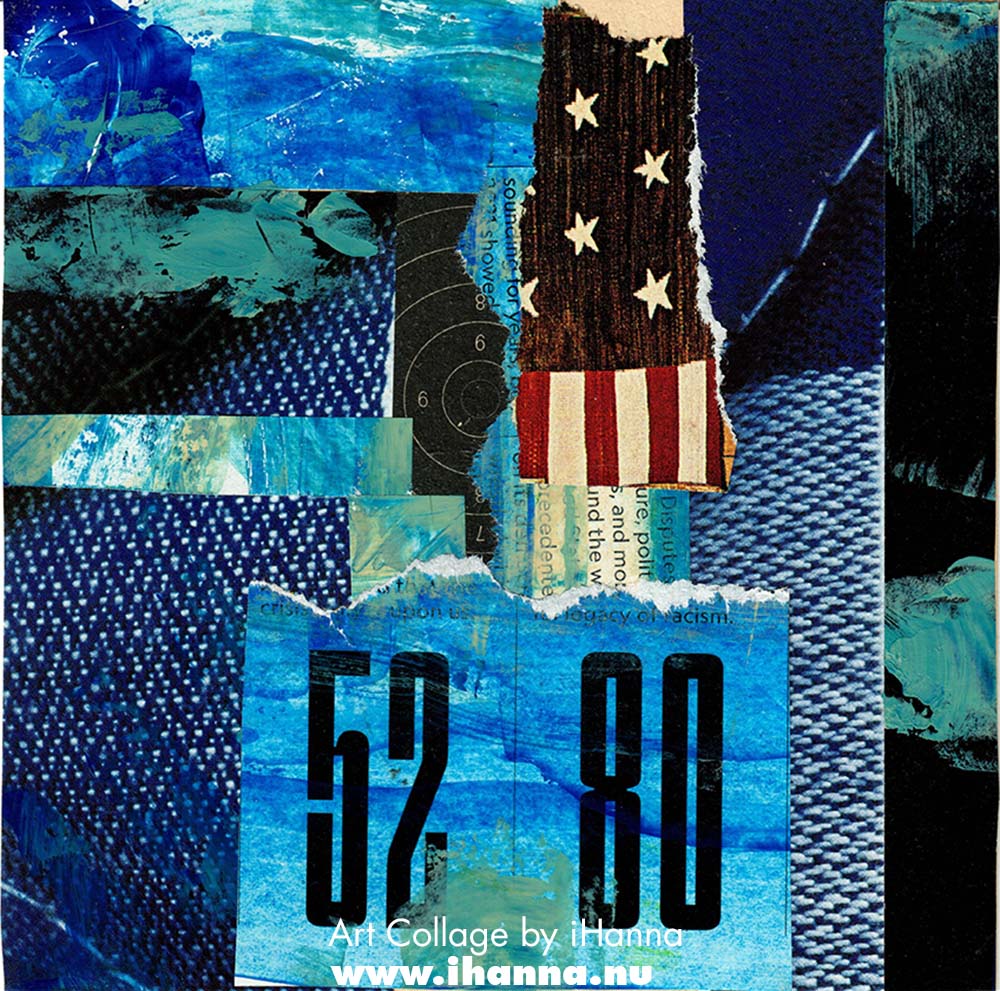 Art collage for America 2025 by iHanna in the 365 series (Copyright H. Andersson)