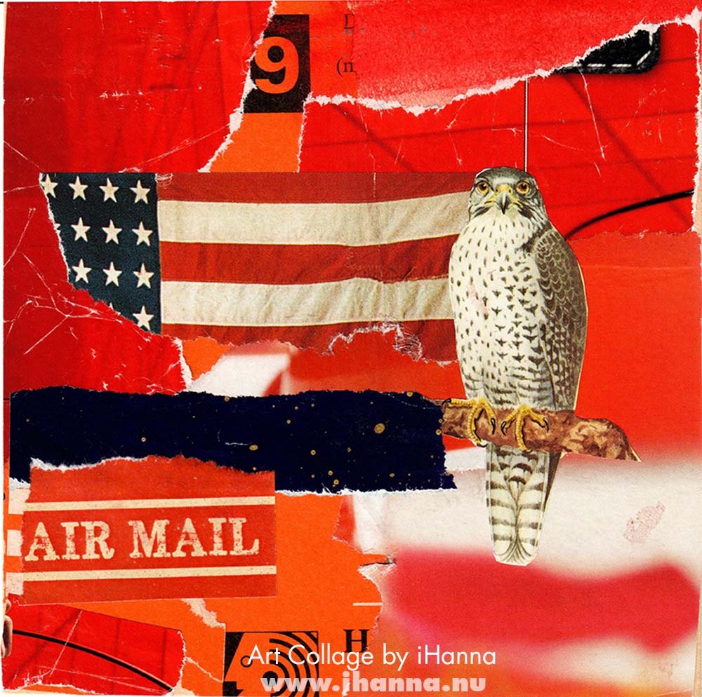Art collage for America 2025 by iHanna in the 365 series (Copyright H. Andersson)