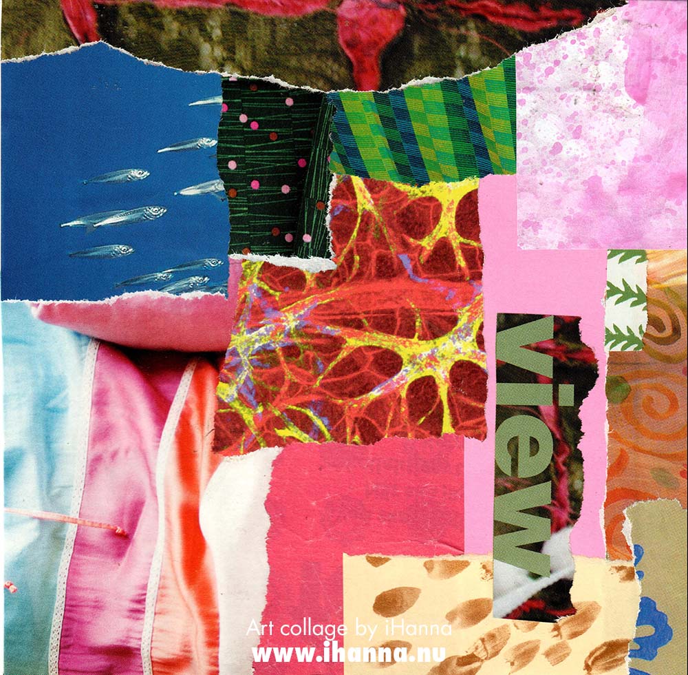 Square art collage by iHanna in the series 365 collages in 2025 (Copyright H. Andersson)