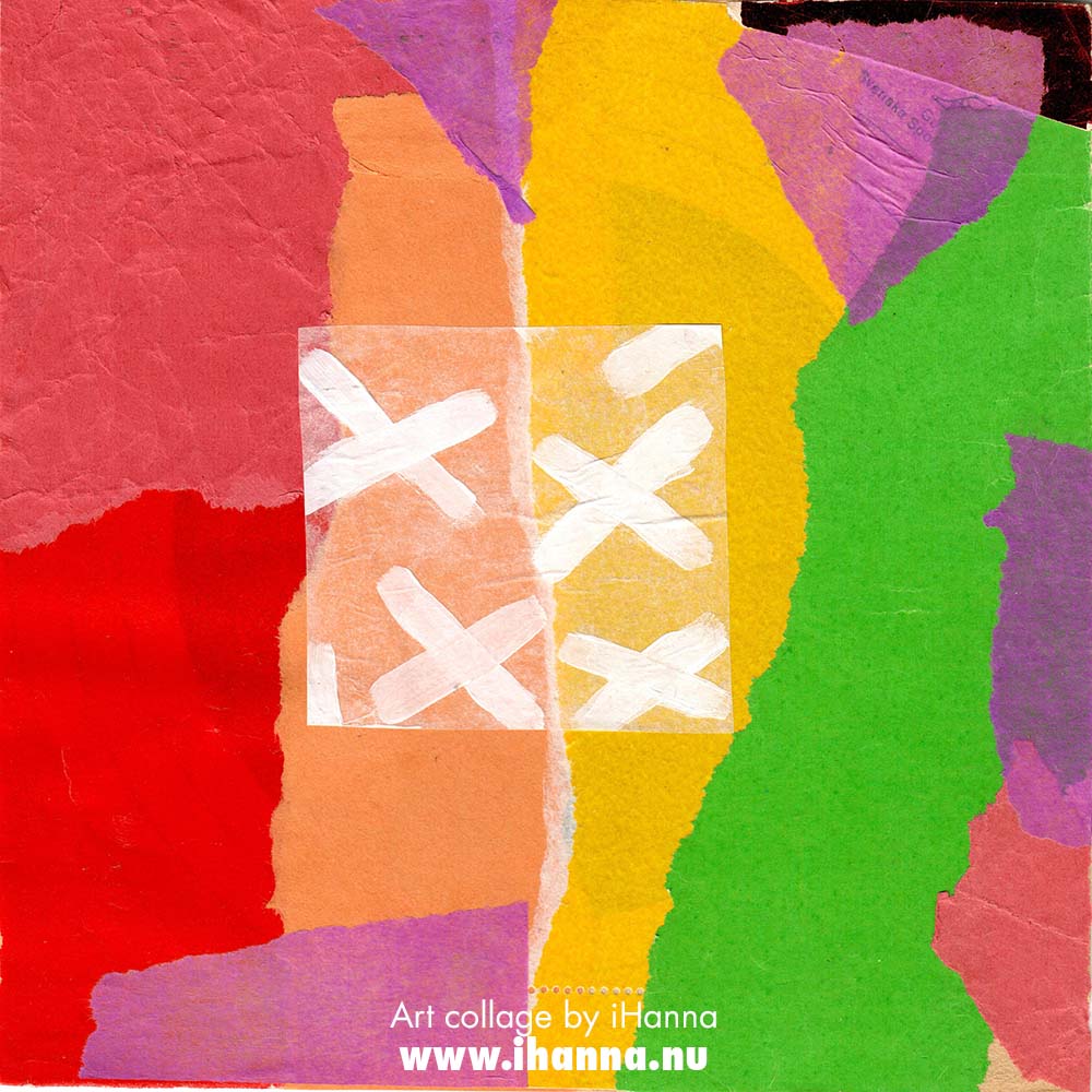 Color field collage 134. Back to Kindergarten by iHanna (Copyright H. Andersson)