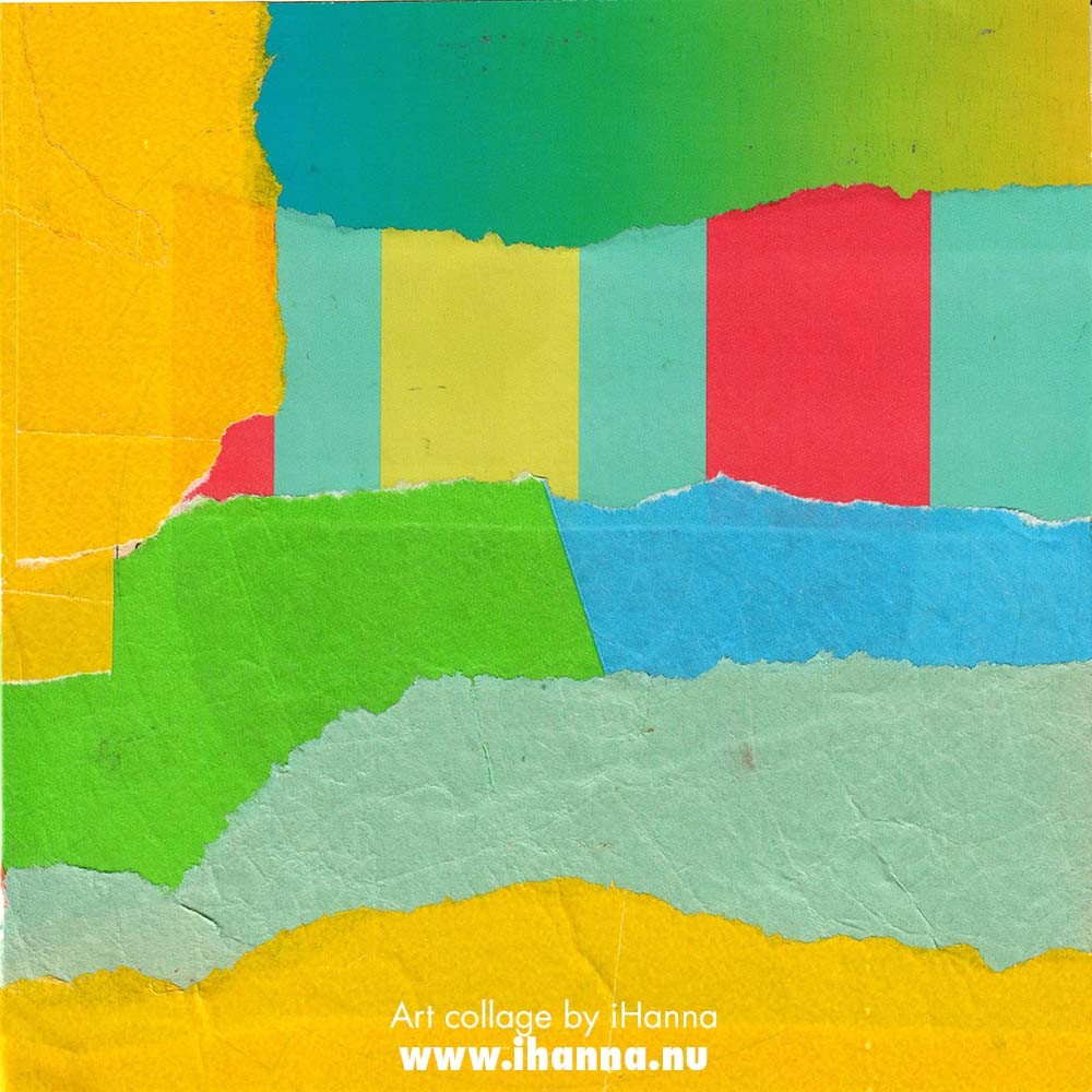 Color field collage nr 138 Early Morning Playschool by iHanna (Copyright H. Andersson)