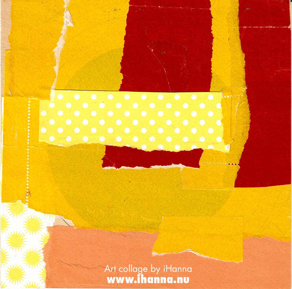 Color field collage nr 139 Biking in Circles by iHanna (Copyright H. Andersson)