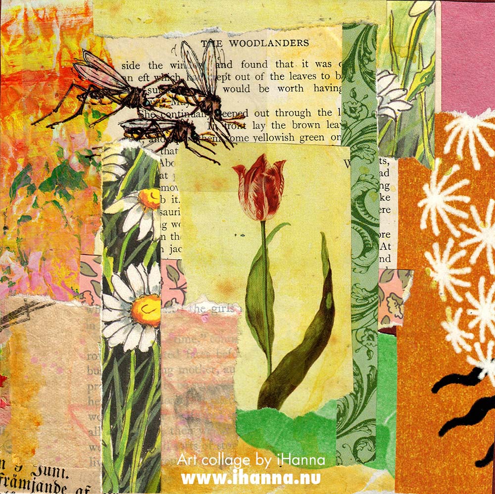 Wordsmithing Art Titles blog post collage 151 The Great Woodland Escape by iHanna, 365 collages (Copyright H. Andersson)