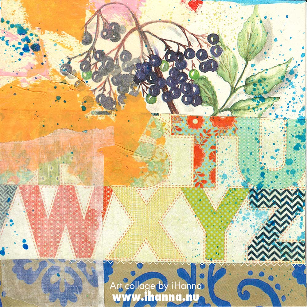 Wordsmithing Art Titles blog post collage number 154 in 2025 Berry Literal Interpretation by iHanna, 365 collages (Copyright H. Andersson)