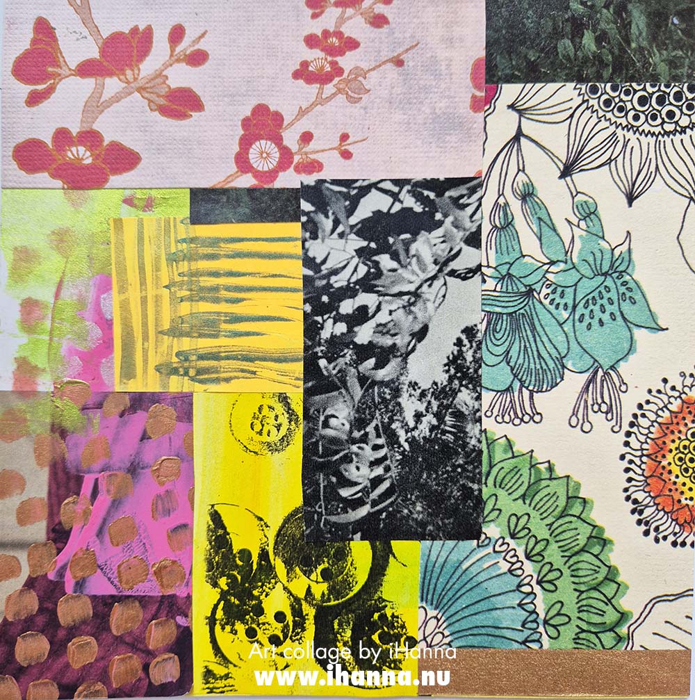 Square daily collage number 176 A good year for us - made in the series 365 Collages in 2025 by iHanna (Copyright Hanna Andersson)