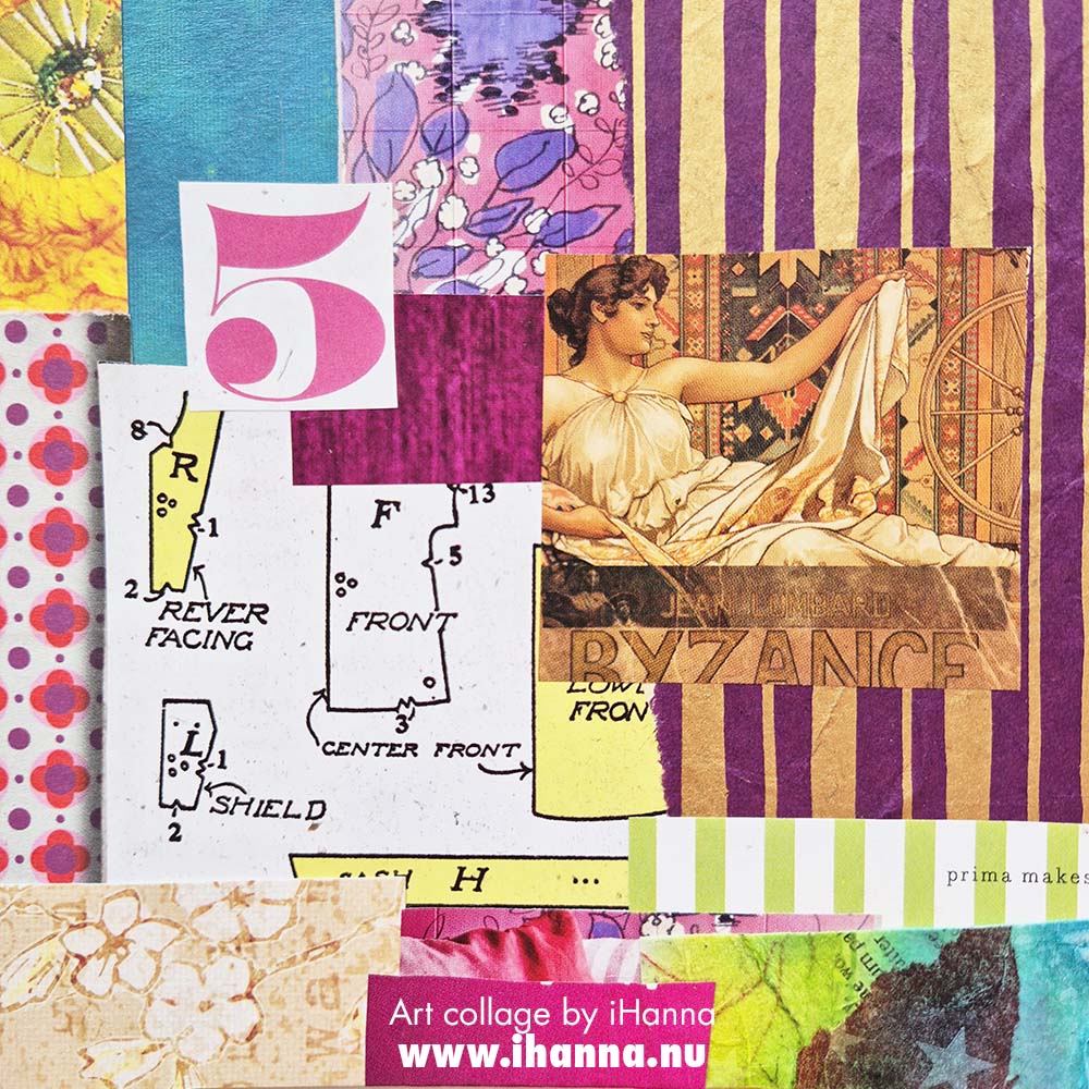 Square collage number 191 Without a Shield, made by iHanna for the 365 in 2025 collage series (Copyright H. Andersson)