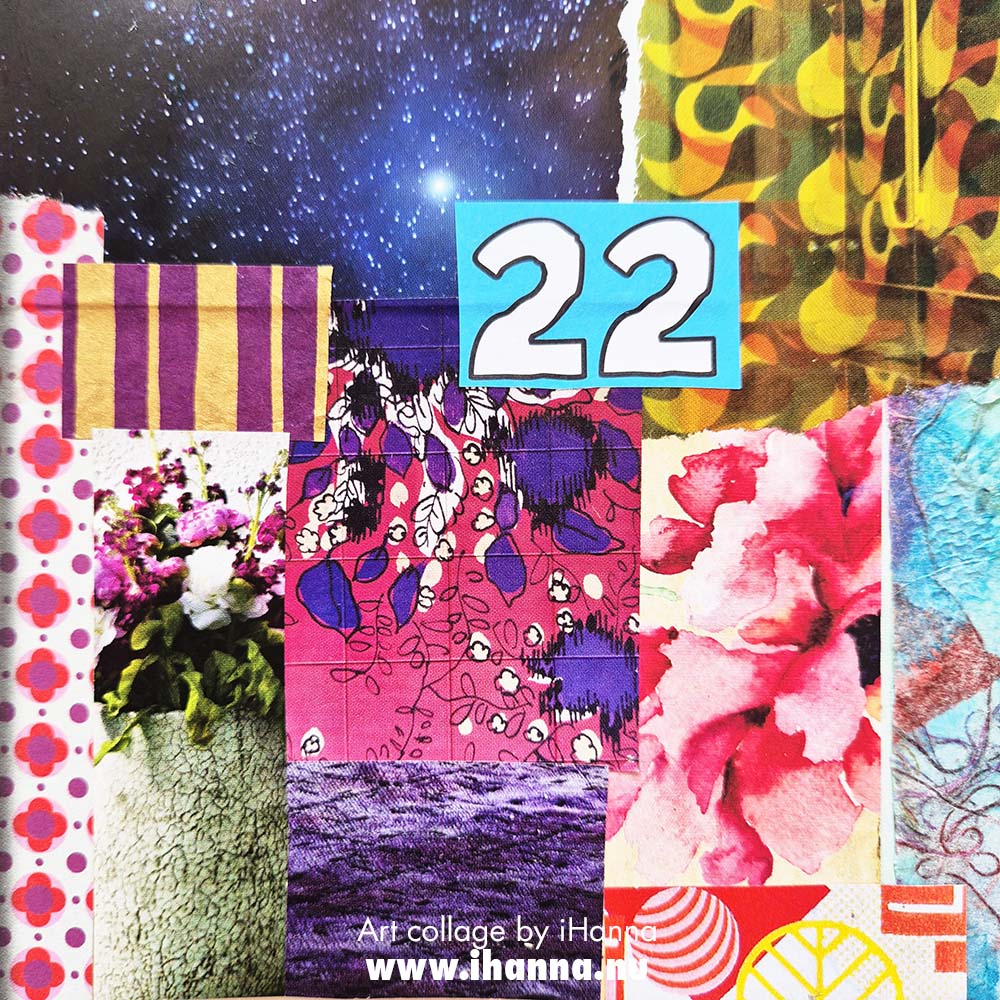 Square collage number 193 Universal Thoughts made by iHanna for the 365 in 2025 collage series (Copyright H. Andersson)