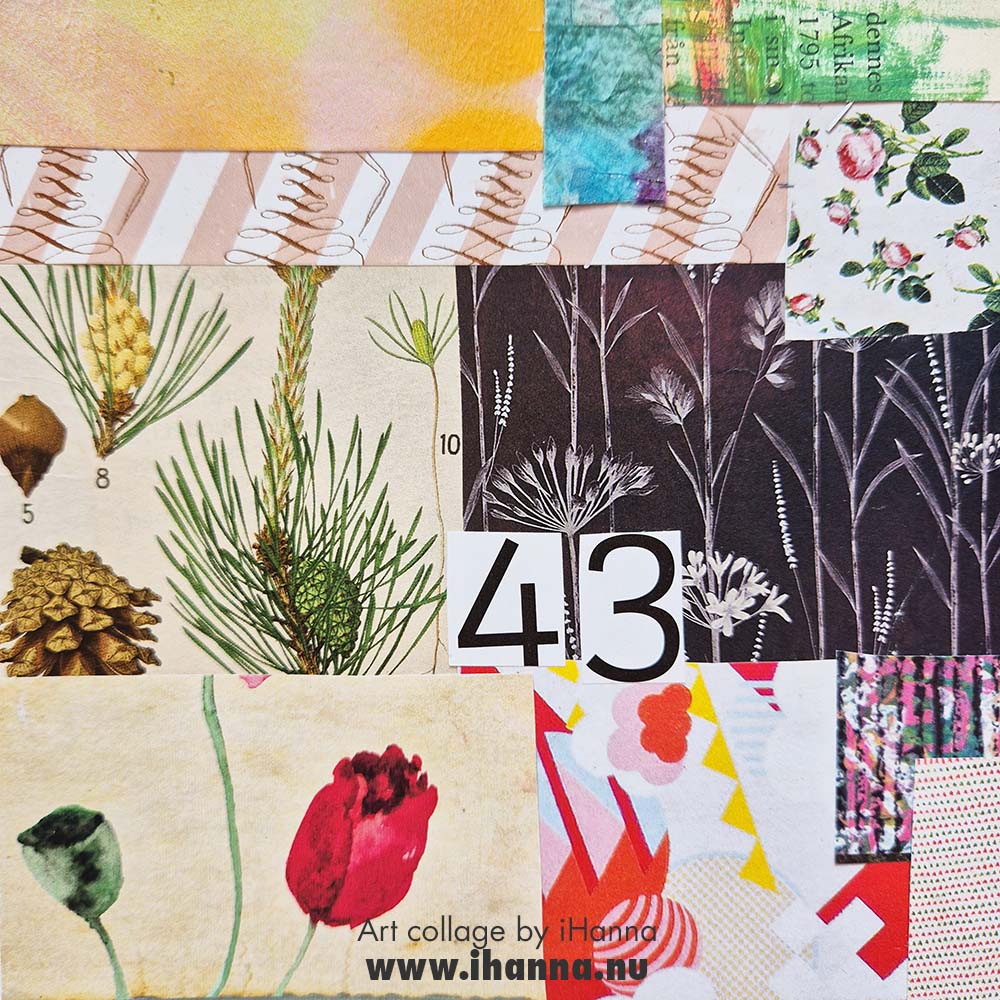 Square collage number 194 Pining made by iHanna for the 365 in 2025 collage series (Copyright H. Andersson)