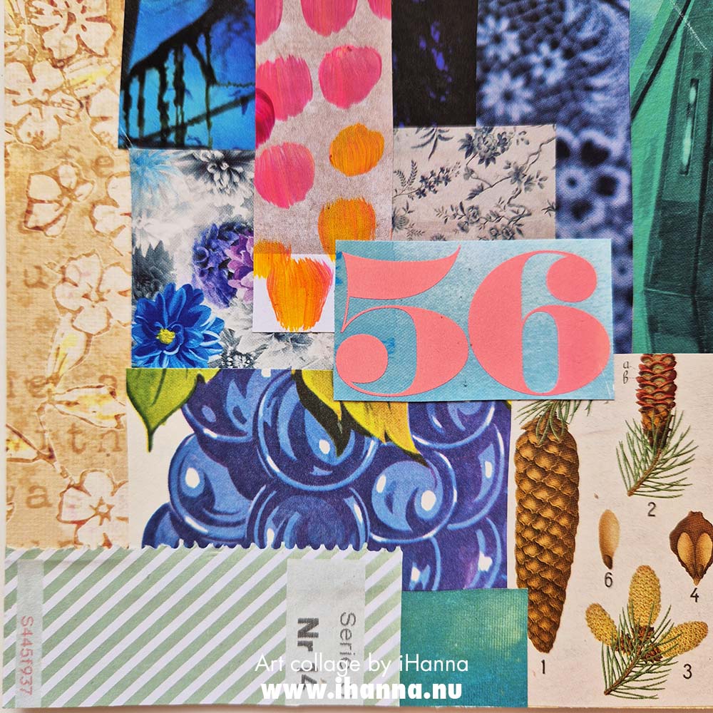 Square collage number 195 Not a Single Soul made by iHanna for the 354 in 2025 collage series (Copyright H. Andersson)