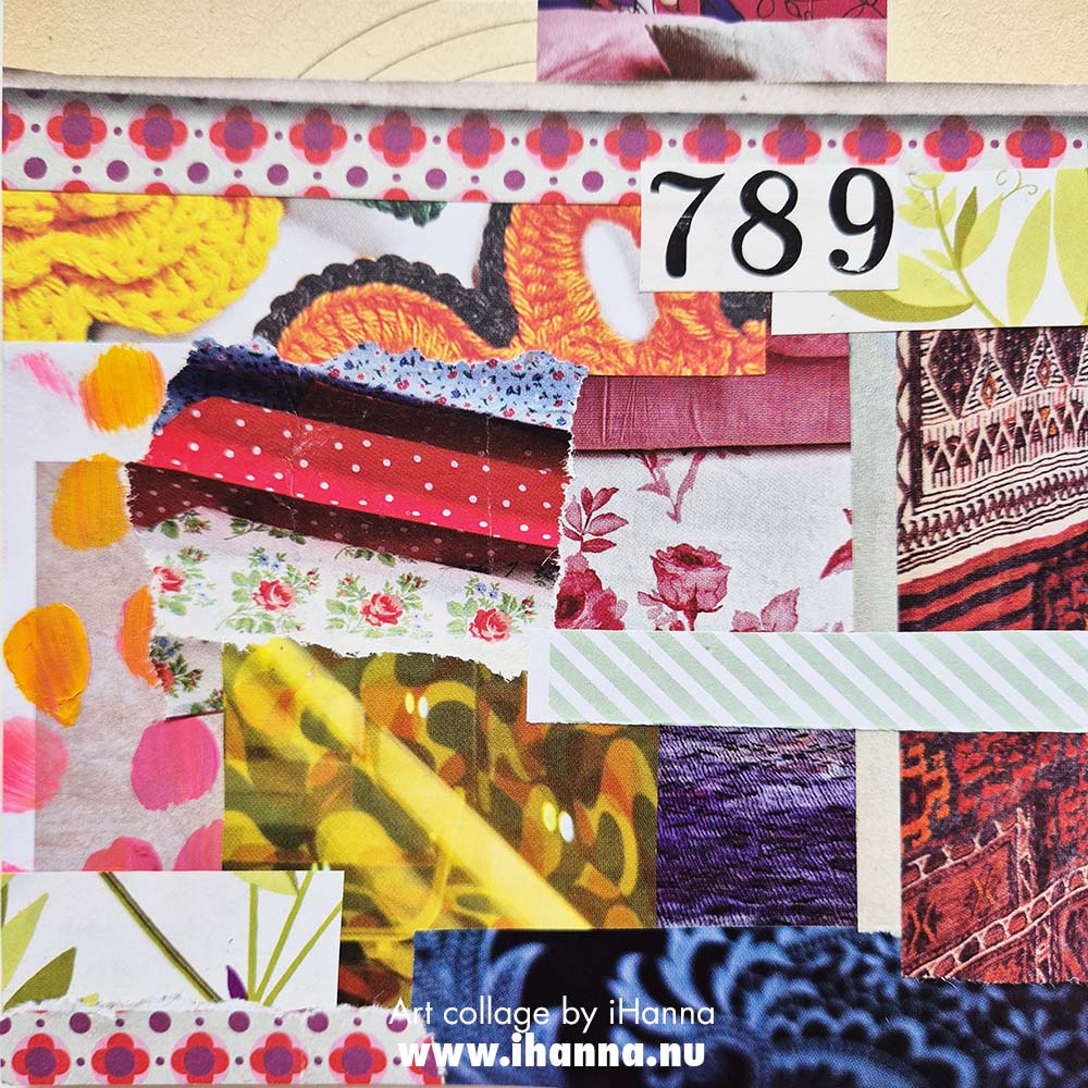 Square collage made by iHanna for the 354 in 2025 collage series (Copyright H. Andersson)