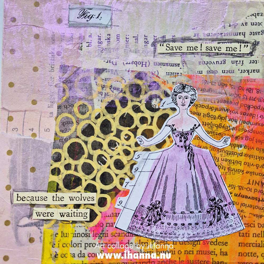 Art collage Always those Wolves made by iHanna (Copyright H. Andersson)