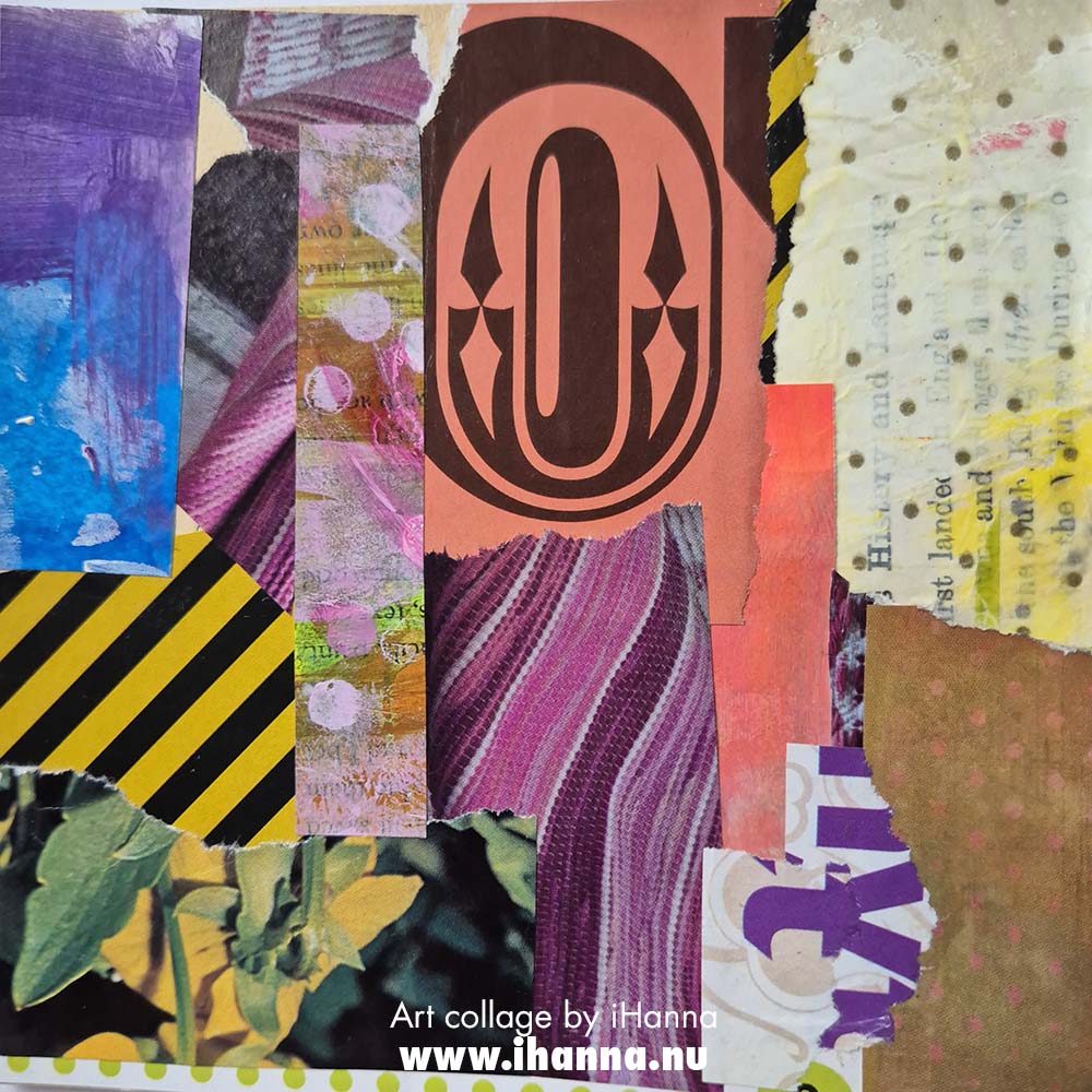 Analog Art square collage 277 Open Source, by iHanna for the 365 collages in 2025 project (Copyright Hanna Andersson)