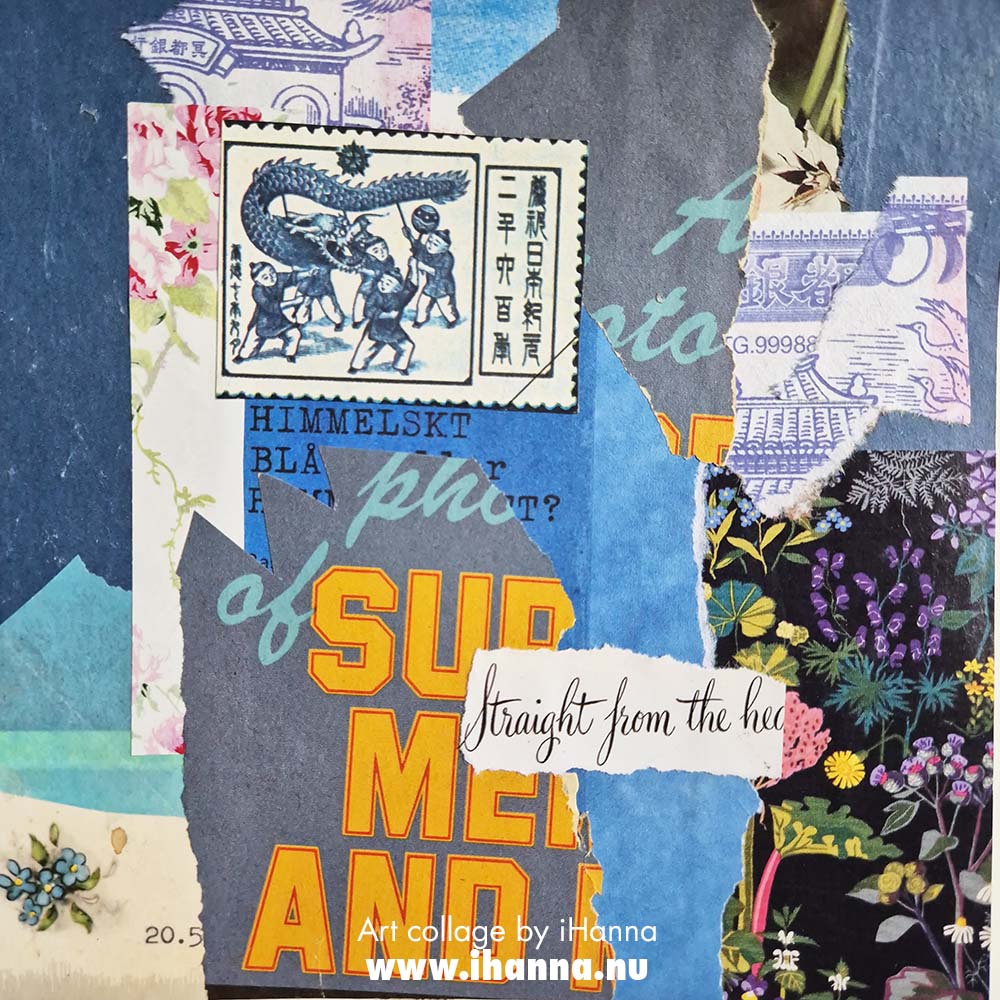 Feeling all the feelings when it comes to collage art with the 365 collages in 2025 Without our freedom by iHanna - (Photo Copyright Hanna Andersson)