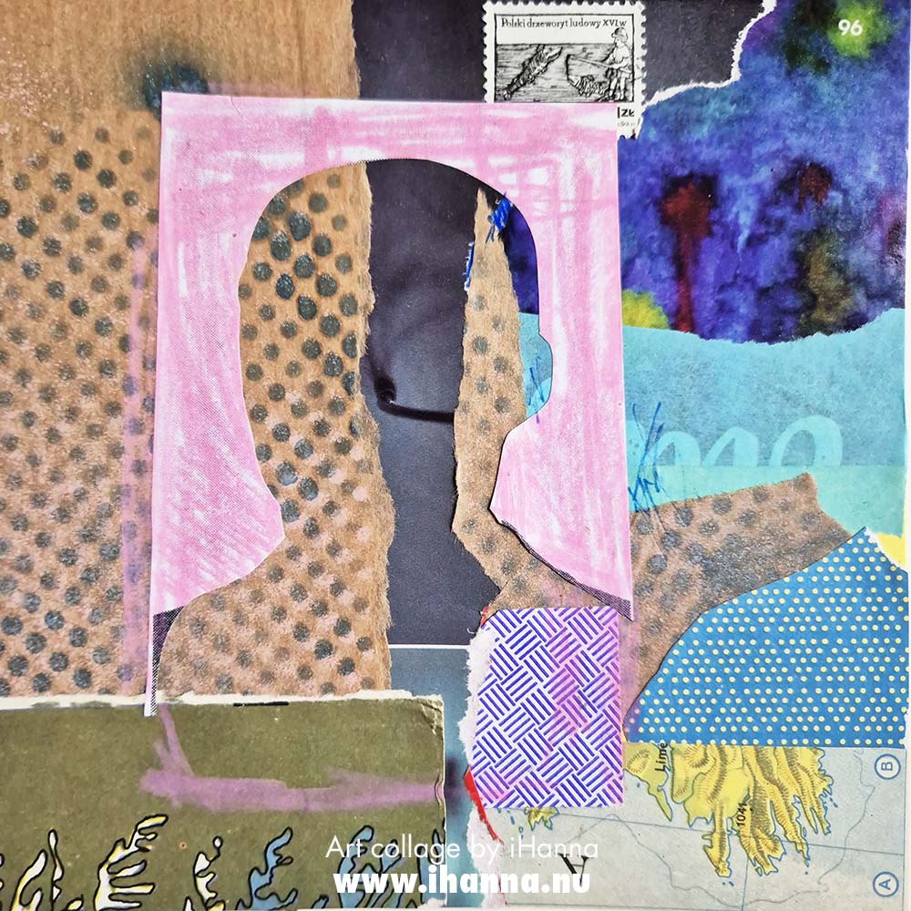 Feeling all the feelings when it comes to collage art with the 365 collages in 2025 Invisible boyfriends by iHanna - (Photo Copyright Hanna Andersson)