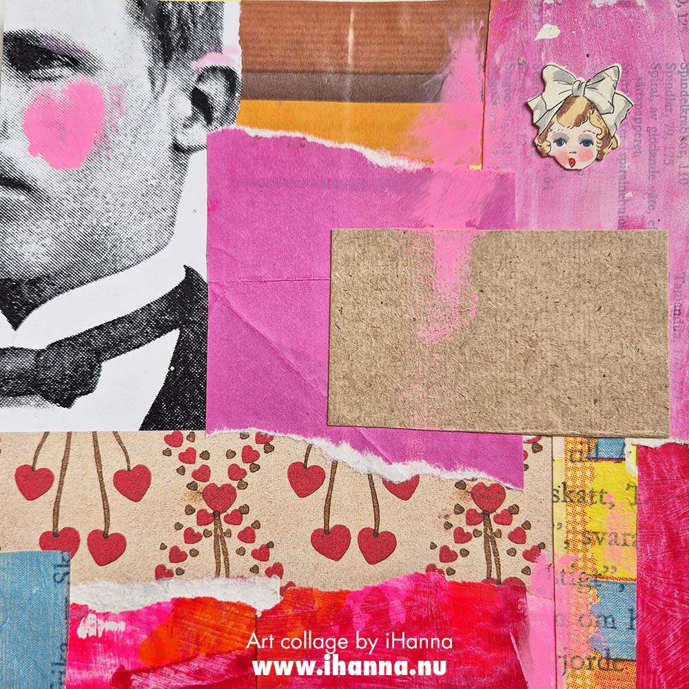 Feeling all the feelings when it comes to collage art with the 365 collages in 2025 Half the Man imaginary boyfriend by iHanna - (Photo Copyright Hanna Andersson)