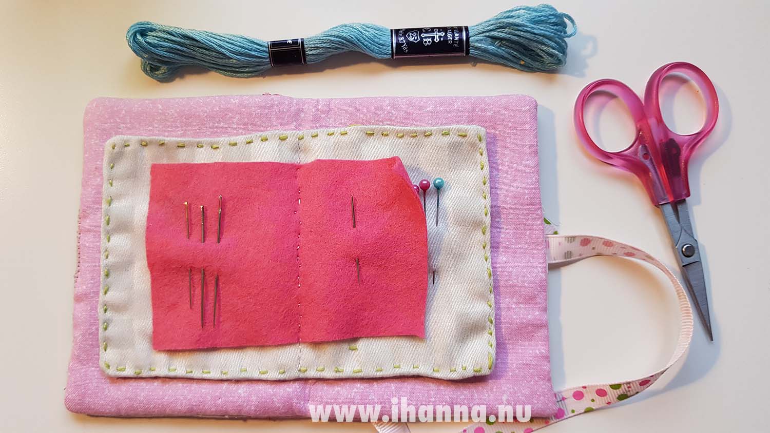 World's Sweetest Needle book hand stitched by iHanna needle holder (Photo copyright Hanna Andersson) 2025