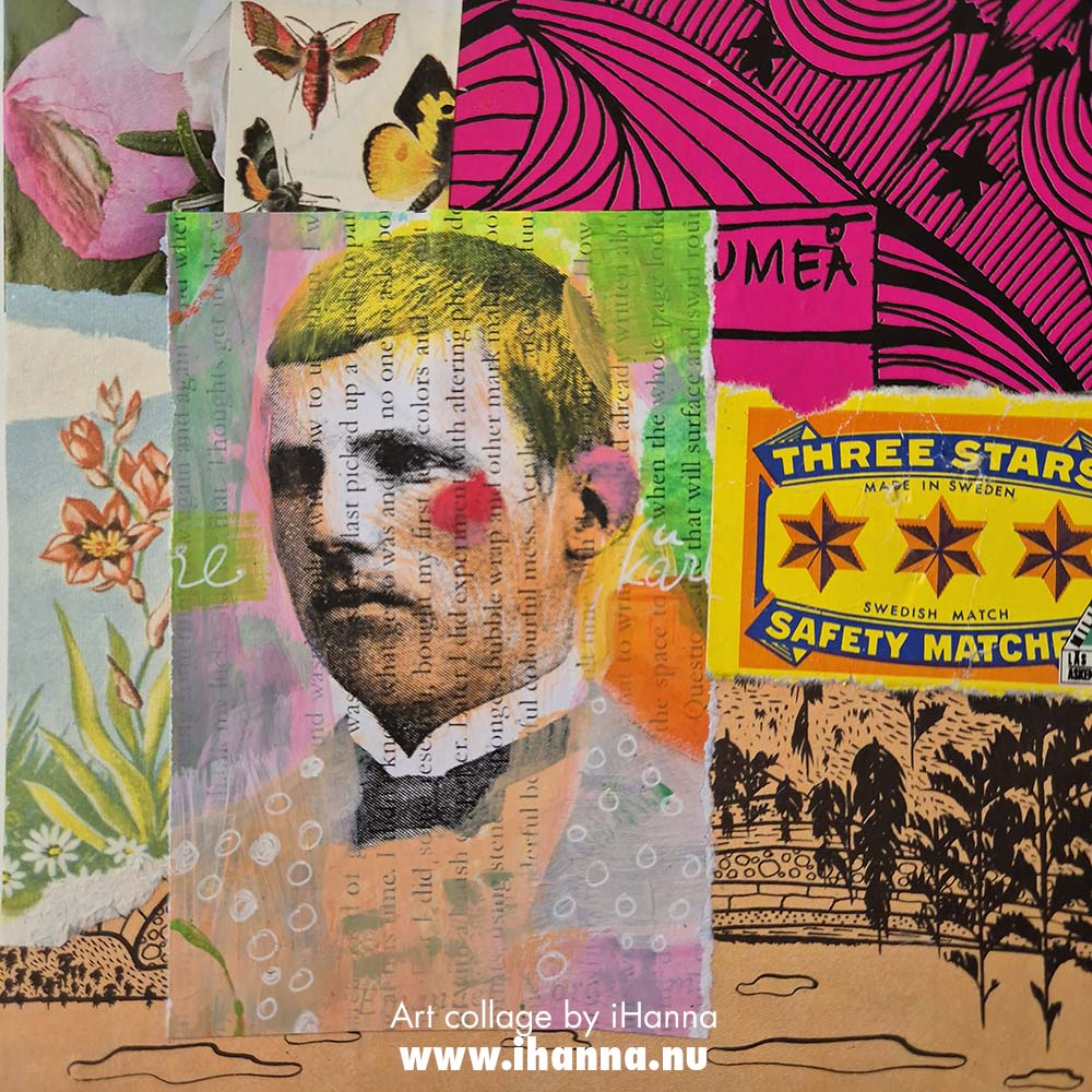 365 collages by a paper hoarder in 2025 this one titled Remnants of a Imaginary Life by iHanna (Copyright Hanna Andersson)