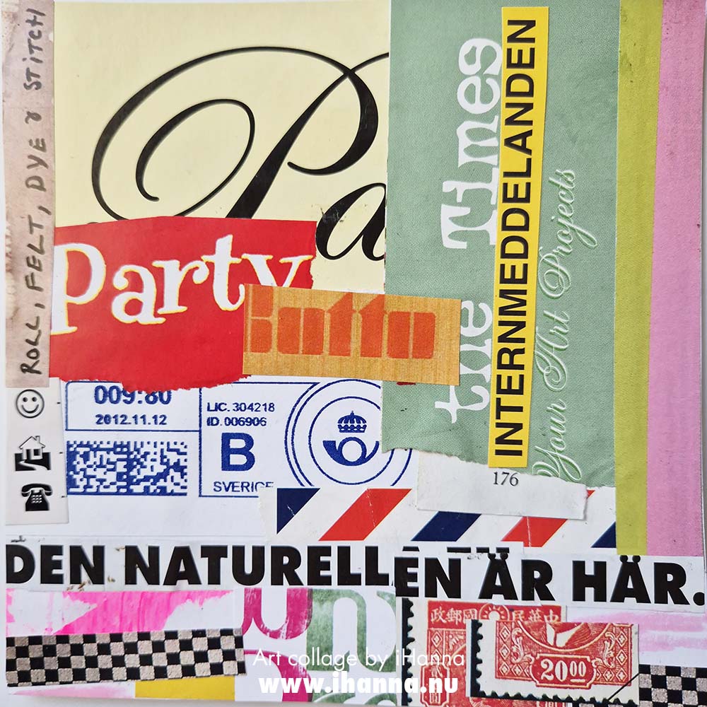 The last couple of collages in my project 365 collage in 2025 this one titled The party is over, it is time to head home by iHanna (Copyright Hanna Andersson)